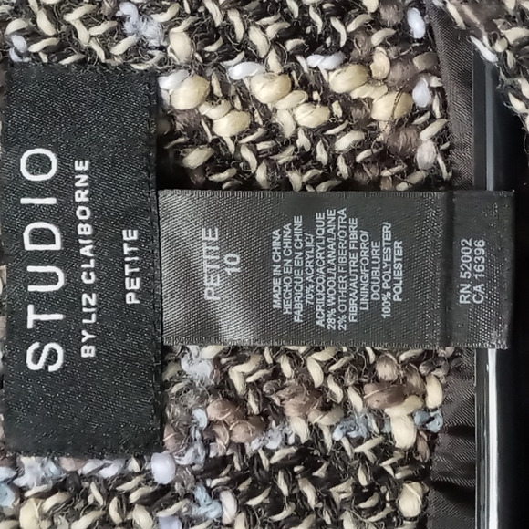 Studio by Liz Claiborne Petite Size 10 Woven Jacket - Picture 4 of 4